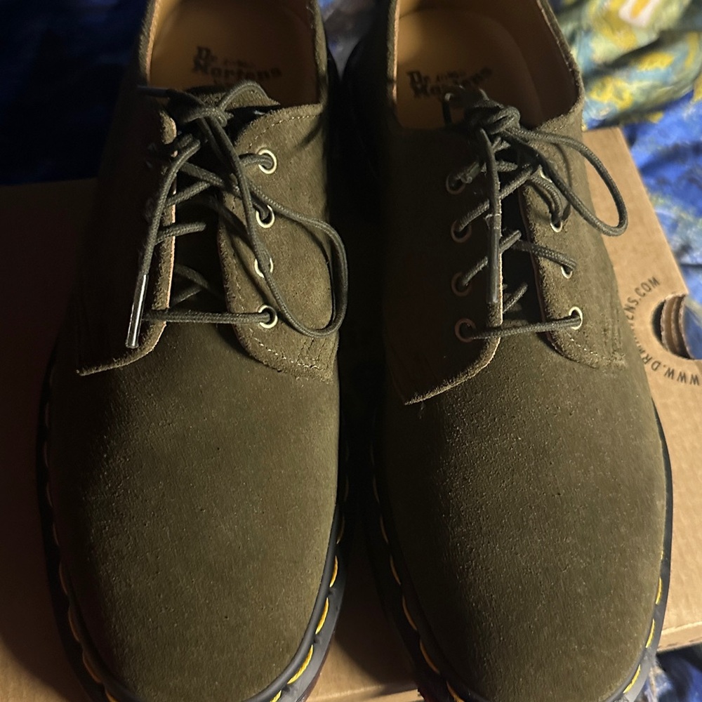 Brand New Dr Martens Smiths Olive Repello Shoes